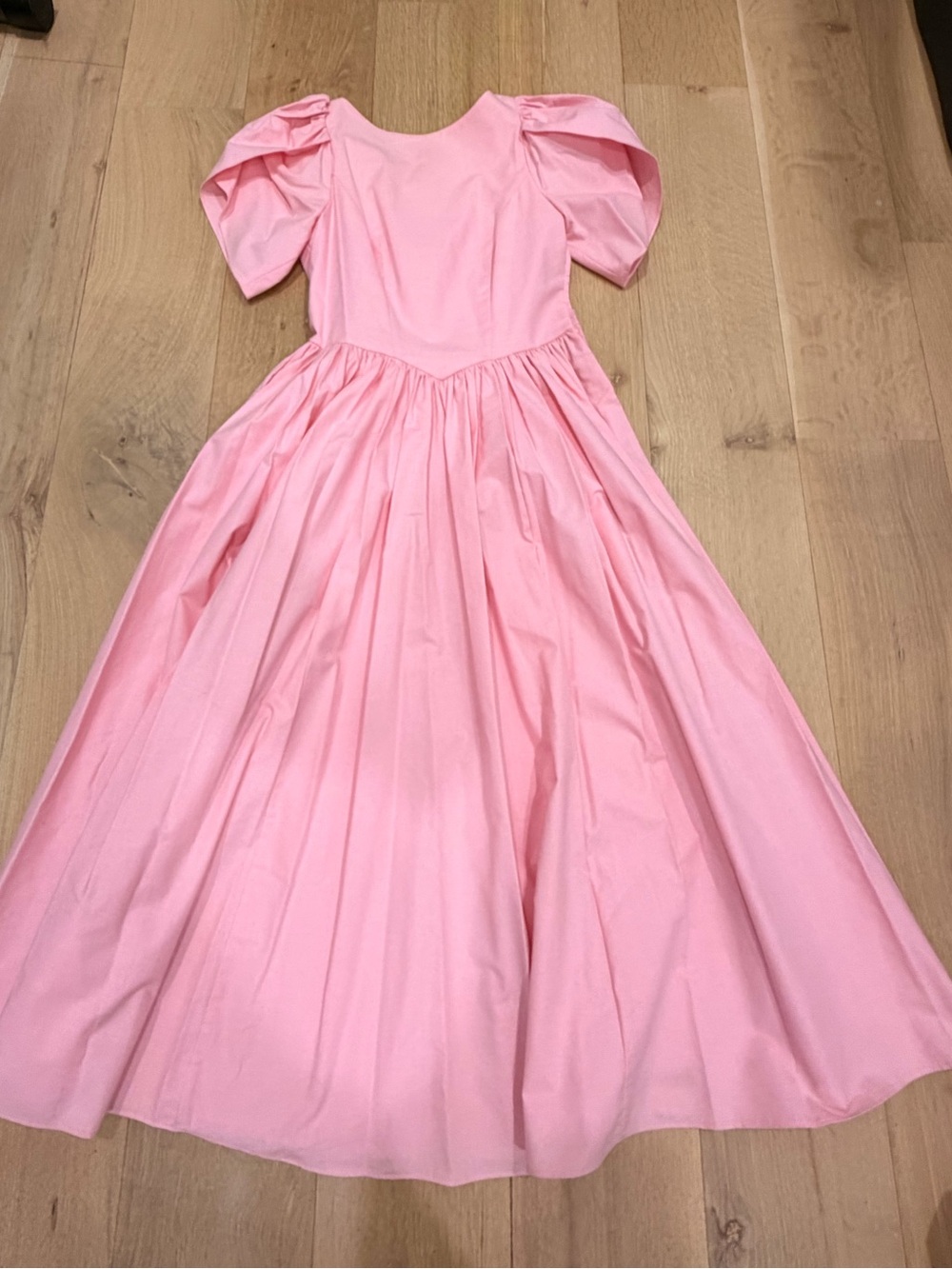 Vintage Laura Ashley Pink Puff Sleeve Made in Great Britain PetticoatCottagecore